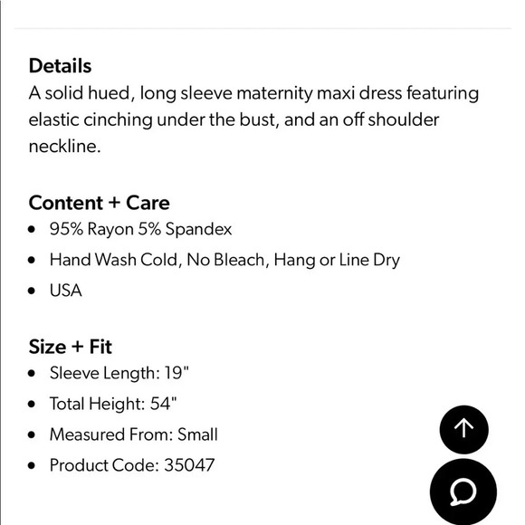 Pinkblush Pink maternity maxi, Sz medium - Picture 5 of 5